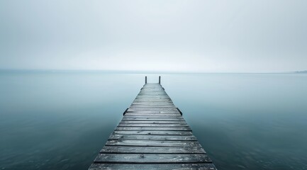 Obraz premium Peaceful Morning by the Lake Generative AI