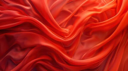 Fototapeta premium Elegant red silk with soft gradient background , 3d render