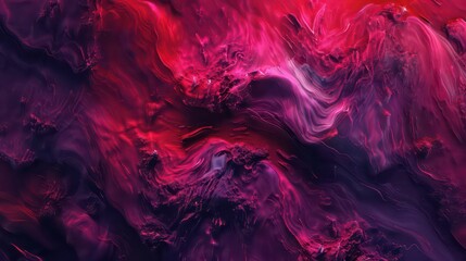 Pink smoke on black ink background, colorful fog, abstract swirling touch ocean sea, acrylic paint pigment underwater