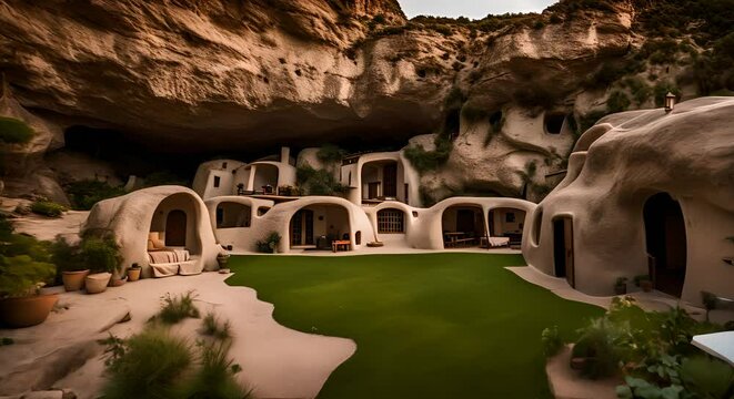 House in the cave. Cave house.
