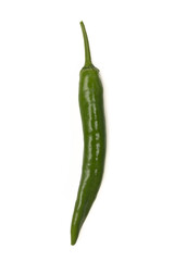 Fresh hot chili pepper on a white background