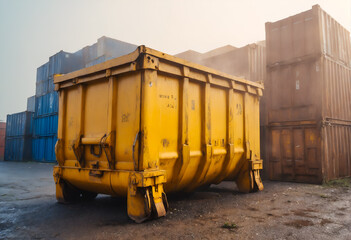 Large dumpster, garbage container