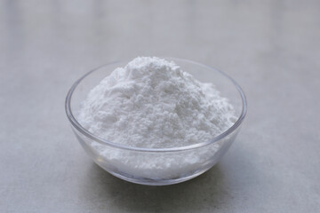 Bowl of baking soda, Sodium bicarbonate powder