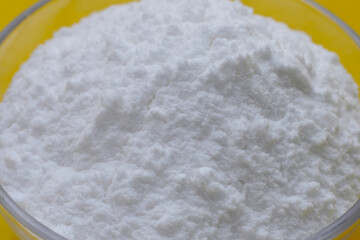 Bowl of baking soda, Sodium bicarbonate powder