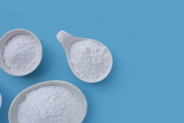 Bowl of baking soda, Sodium bicarbonate powder