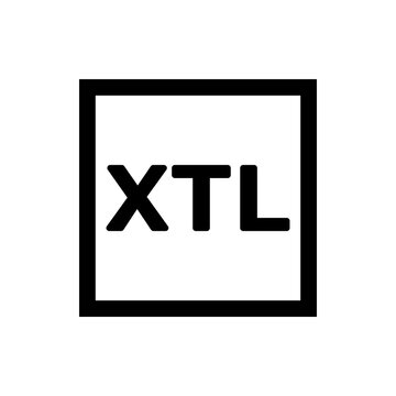 Marking of diesel fuel types: XTL graphic design. Diesel type of fuel labeling in the square