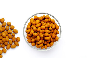 Coconut cream coated peanuts snack