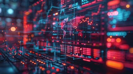 Fototapeta premium Financial fraud and risk themes.