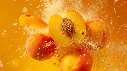 Vibrant Fruit Explosion for Summer Ads Generative AI
