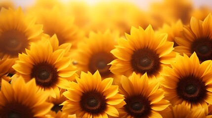 Fototapeta premium radiant sunflowers