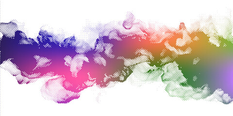 Polka dot pattern with vibrant colors on a dark background