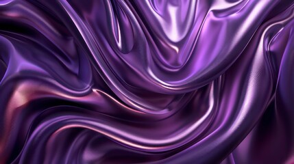 rippled purple satin fabric, shiny luxury purple swirl silky backgrounds. Generative AI