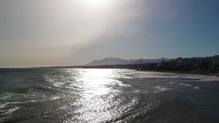 Aerial view of Marbella, Andalusia. Southern Spain
