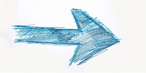 Motivational Direction Sign with a Hand-Drawn Arrow on it, symbolizing progress and encouragement.