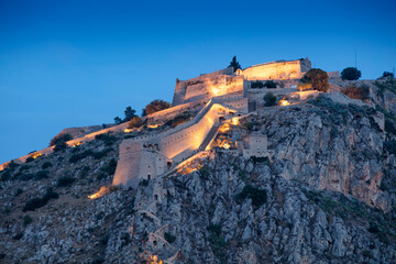 Palamidi Fortress, Old Town of Nafplio, Argolis, The Peloponnese, Greece, Europe