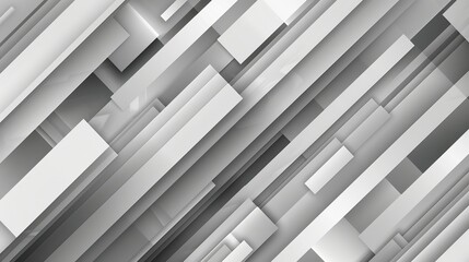 Obraz premium Abstract white minimal background design with geometric shapes generative ai image