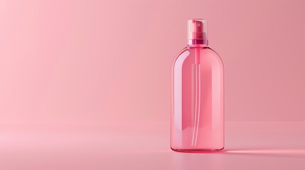 Oz true oval Cosmetic bottle Red Dot Award Effect light Rose Red hyperrealization background