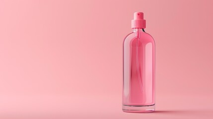 Oz true oval Cosmetic bottle Red Dot Award Effect light Rose Red hyperrealization background