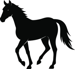 Elegant Horse Vector Graphic Perfect for Equestrian Themes and More