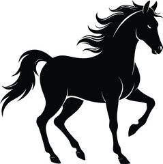 Beautiful Horse Silhouette Vector Ideal for Logo Design and Branding