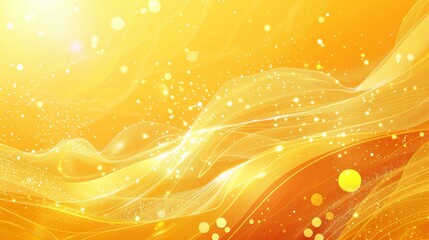 Vibrant Yellow Background for Summer Products Generative AI