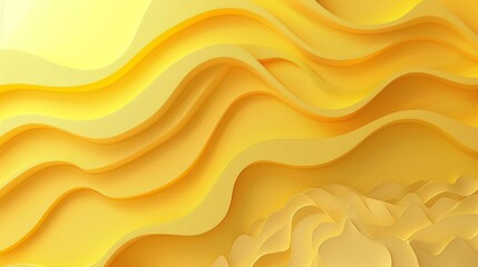 Vibrant Yellow Background for Summer Products Generative AI