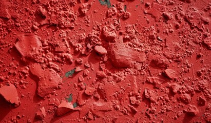Vibrant Red Texture Background: A Cluster of Rocky Dots on a Bright Red Surface