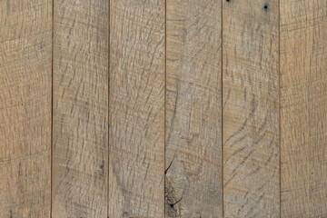 Plain wooden planks or boards of unfinished reclaimed wood- copy space, background