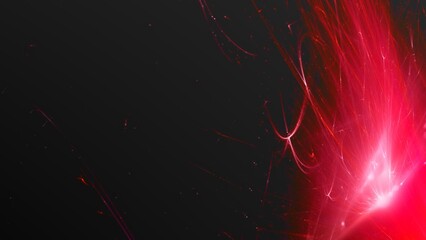 Futuristischer Lichteffekt in hell leuchtender Energiestruktur, rot, pink, Geschwindigkeitseffekt,...