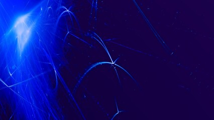 Futuristischer Lichteffekt in hell leuchtender Energiestruktur, blau, Geschwindigkeitseffekt,...