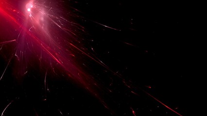 Futuristischer Lichteffekt in hell leuchtender Energiestruktur, rot, Geschwindigkeitseffekt,...