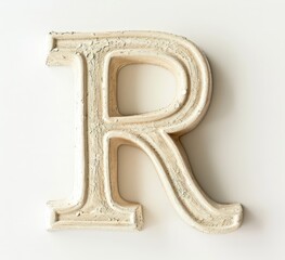 Vintage Letter R Typography Decoration Poster