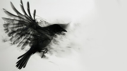 Fototapeta premium Mysterious Black Crow