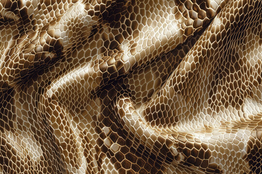 Close up of a snake skin background texture
