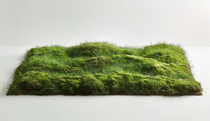 Creative Moss Wall Art: Eco-Friendly Modern Living Room Decoration Idea