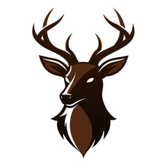 Fototapeta premium Stunning Deer Head Vector Silhouette The Ultimate Guide to Logo Design