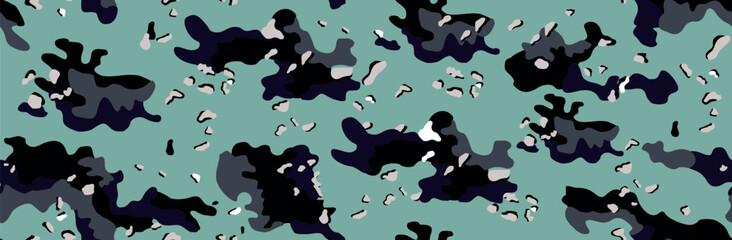 Fototapeta premium Vector pattern illustration of camouflage in military style.