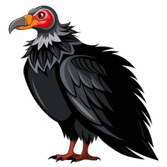 Black Vulture Vector Art Stunning Illustration for Your Projects