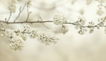 Springtime Blossoms on a Branch