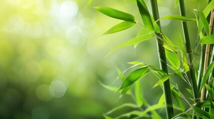 Bamboo forest in the morning