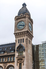 Iconic Clock Tower of Gare de Lyon Station