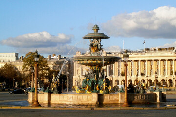 Fountain of Jacques Hittorff on the Place de la Concorde in Paris