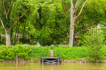 Scenic Riverside View at Moret-sur-Loing Haley Fluviale