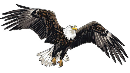 Fototapeta premium Eagle on a transparent background