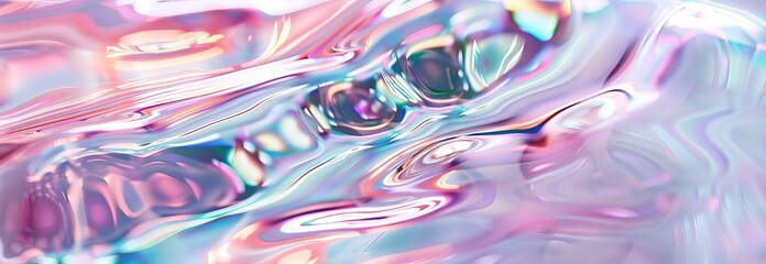 Fototapeta premium Hypnotic blue and pink abstract design with fluid lines. Concept of fluid art, vibrant texture, mesmerizing patterns, digital design. Abstract background. Wide banner