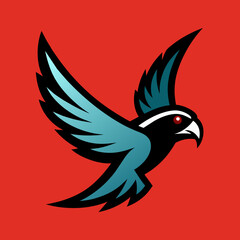 Graceful Falcon Bird Logo Vector Illustration for Dynamic Branding