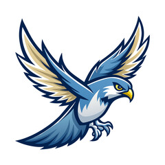 Graceful Falcon Bird Logo Vector Illustration for Dynamic Branding