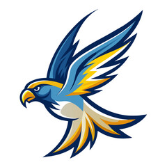 Graceful Falcon Bird Logo Vector Illustration for Dynamic Branding