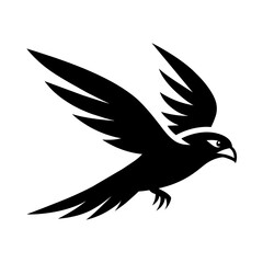 Graceful Falcon Bird Logo Vector Illustration for Dynamic Branding