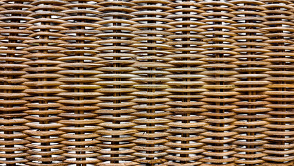 Brown wicker textile textured ground, background